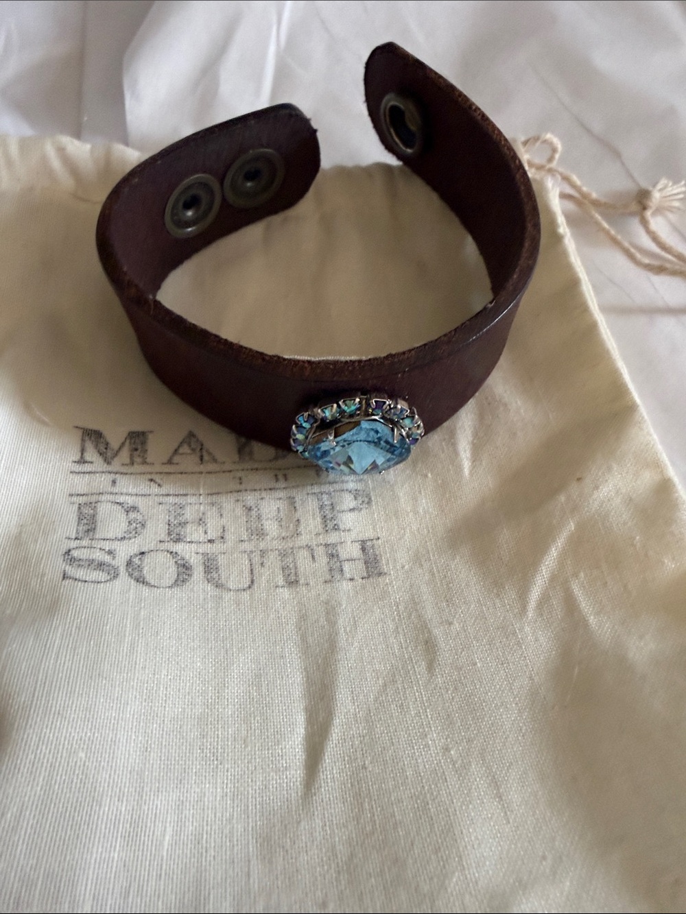 Deep South Leather Bracelet